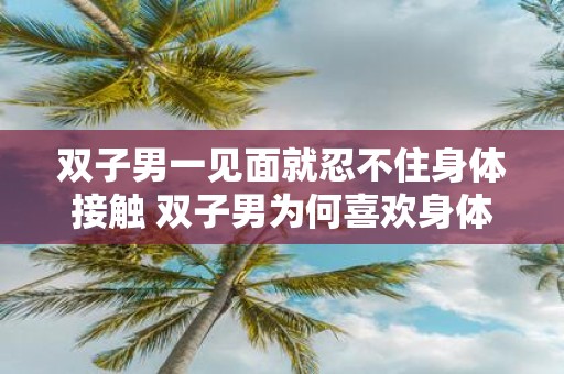 双子男一见面就忍不住身体接触 双子男为何喜欢身体接触