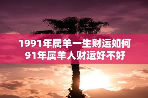 1991年属羊一生财运如何 91年属羊人财运好不好