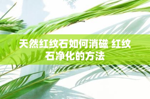 天然红纹石如何消磁 红纹石净化的方法