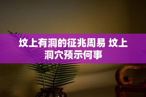 坟上有洞的征兆周易 坟上洞穴预示何事