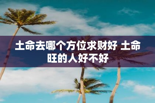 土命去哪个方位求财好 土命旺的人好不好
