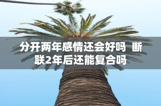分开两年感情还会好吗 断联2年后还能复合吗