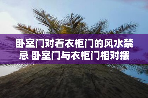 卧室门对着衣柜门的风水禁忌 卧室门与衣柜门相对摆放是否存在风水禁忌