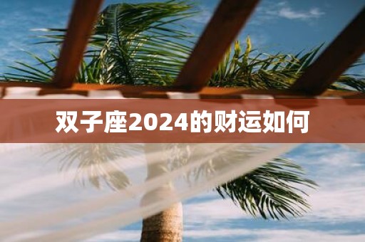 双子座2025的财运如何