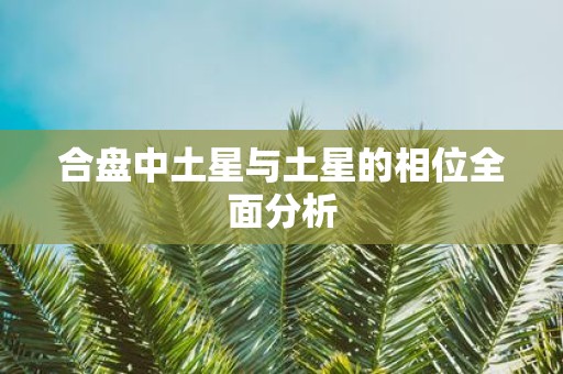 合盘中土星与土星的相位全面分析