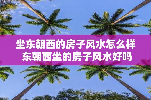 坐东朝西的房子风水怎么样 东朝西坐的房子风水好吗