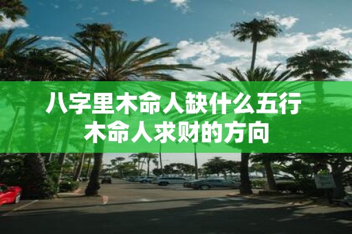 八字里木命人缺什么五行 木命人求财的方向