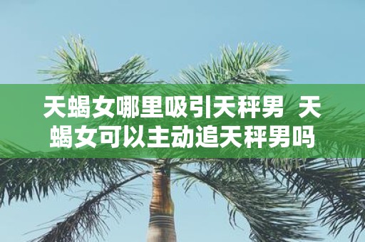天蝎女哪里吸引天秤男 天蝎女可以主动追天秤男吗