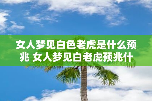 女人梦见白色老虎是什么预兆 女人梦见白老虎预兆什么