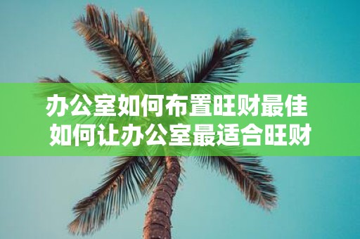 办公室如何布置旺财最佳 如何让办公室最适合旺财