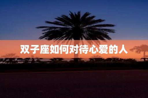 双子座如何对待心爱的人