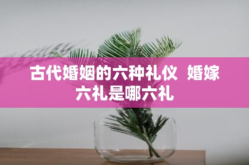 古代婚姻的六种礼仪 婚嫁六礼是哪六礼