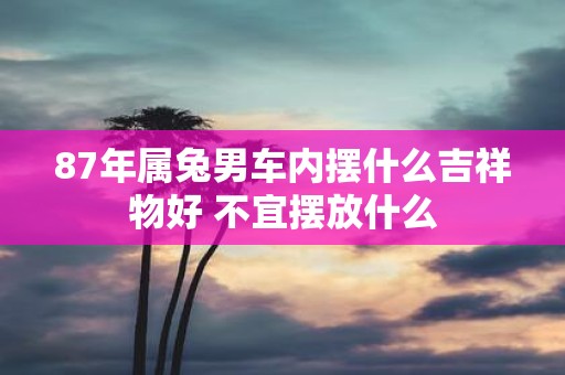 87年属兔男车内摆什么吉祥物好 不宜摆放什么
