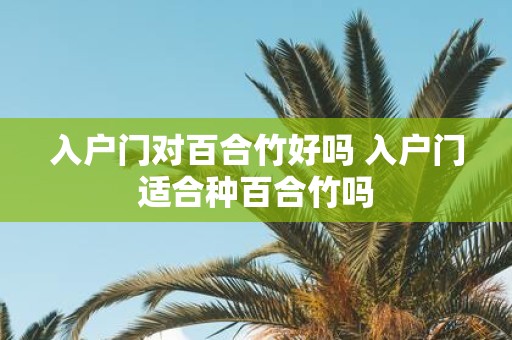 入户门对百合竹好吗 入户门适合种百合竹吗