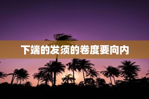 下端的发须的卷度要向内