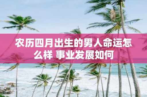 农历四月出生的男人命运怎么样 事业发展如何