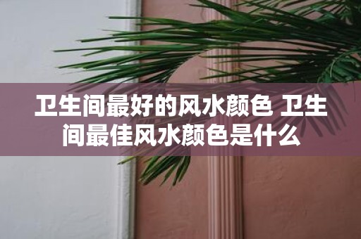 卫生间最好的风水颜色 卫生间最佳风水颜色是什么