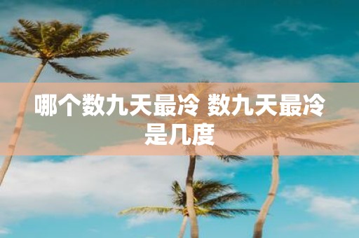 哪个数九天最冷 数九天最冷是几度