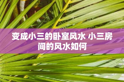 变成小三的卧室风水 小三房间的风水如何