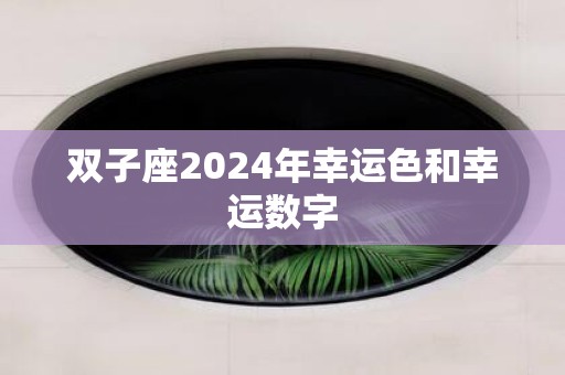 双子座2025年幸运色和幸运数字