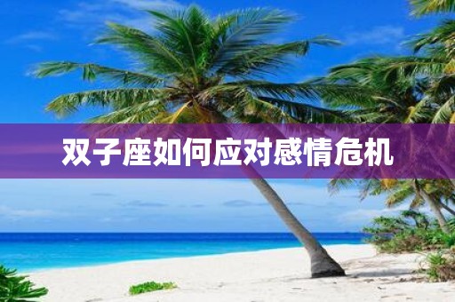 双子座如何应对感情危机