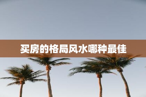 买房的格局风水哪种最佳