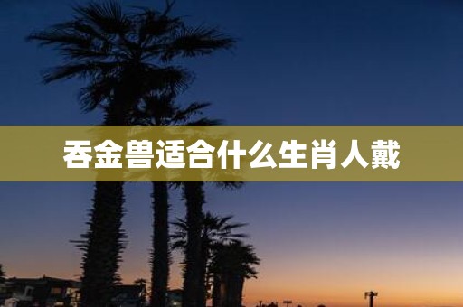 吞金兽适合什么生肖人戴