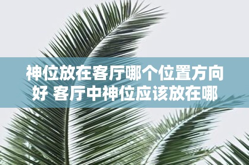 神位放在客厅哪个位置方向好 客厅中神位应该放在哪个方向
