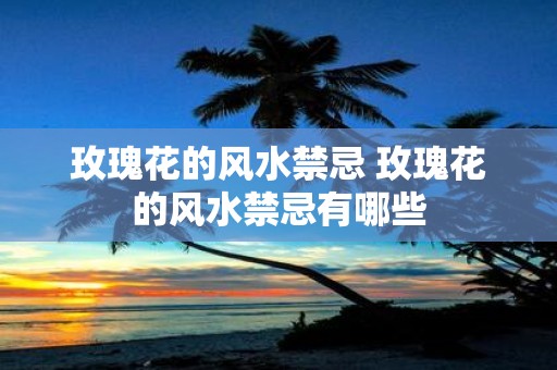 玫瑰花的风水禁忌 玫瑰花的风水禁忌有哪些