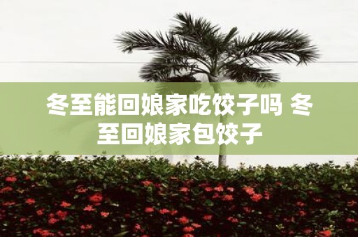 冬至能回娘家吃饺子吗 冬至回娘家包饺子