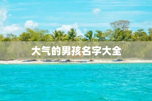 大气的男孩名字大全