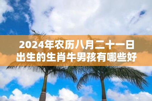 2025年农历八月二十一日出生的生肖牛男孩有哪些好听的名字