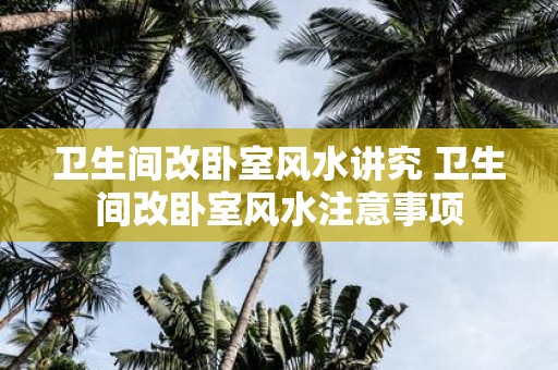 卫生间改卧室风水讲究 卫生间改卧室风水注意事项