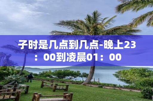 子时是几点到几点-晚上23：00到凌晨01：00