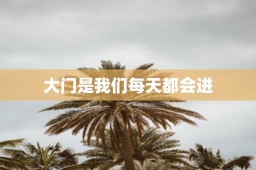 大门是我们每天都会进
