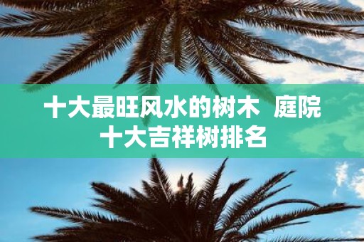十大最旺风水的树木 庭院十大吉祥树排名
