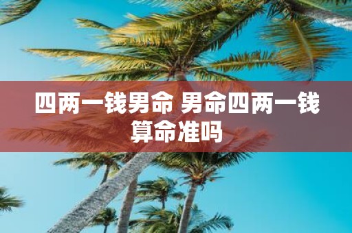 四两一钱男命 男命四两一钱算命准吗