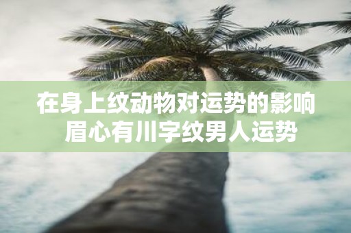 在身上纹动物对运势的影响 眉心有川字纹男人运势