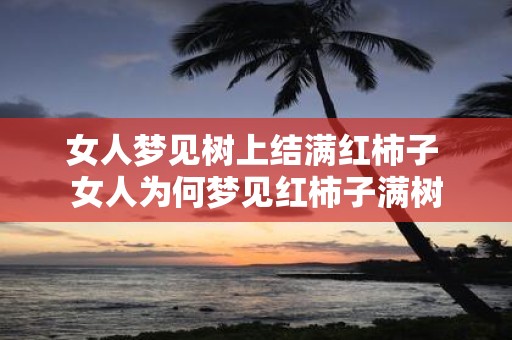 女人梦见树上结满红柿子 女人为何梦见红柿子满树