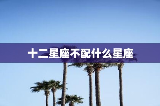 十二星座不配什么星座