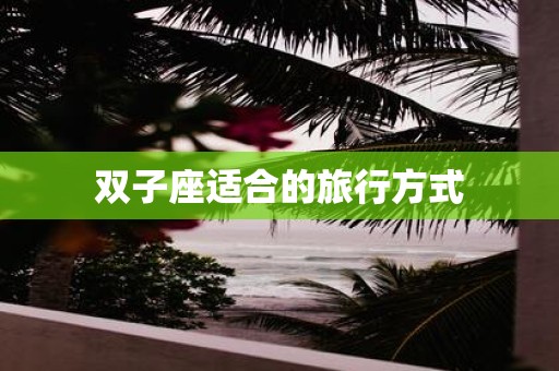 双子座适合的旅行方式