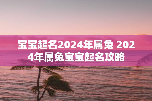 宝宝起名2025年属兔 2025年属兔宝宝起名攻略