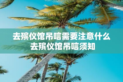 去殡仪馆吊唁需要注意什么 去殡仪馆吊唁须知