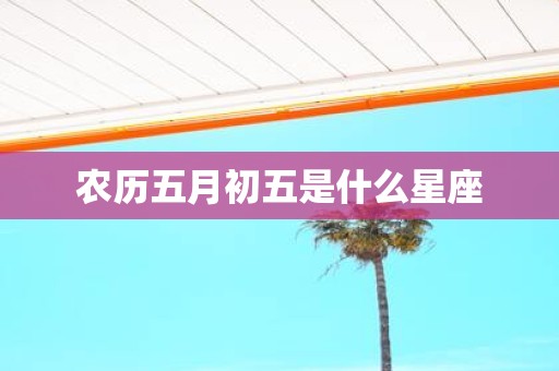 农历五月初五是什么星座