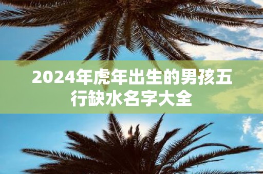 2025年虎年出生的男孩五行缺水名字大全
