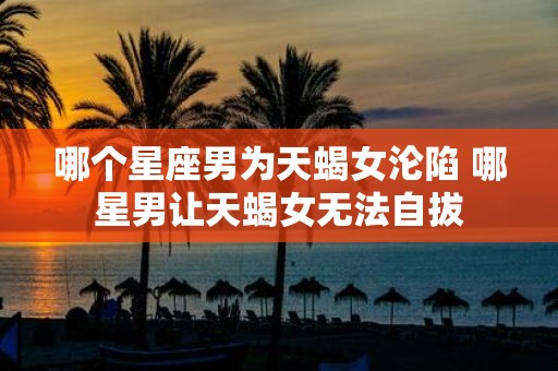 哪个星座男为天蝎女沦陷 哪星男让天蝎女无法自拔