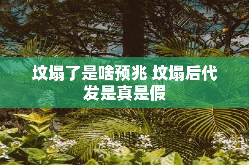 坟塌了是啥预兆 坟塌后代发是真是假