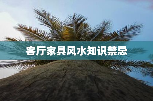 客厅家具风水知识禁忌