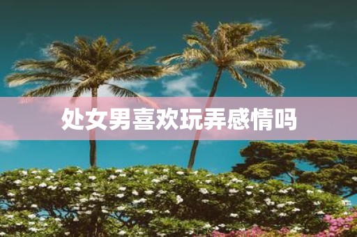 处女男喜欢玩弄感情吗