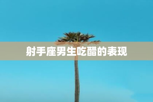 射手座男生吃醋的表现